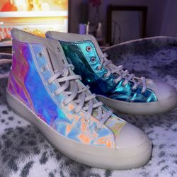 Iridescent High Top Converse