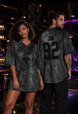 JIN 92 Oversized Mesh Football Jersey
