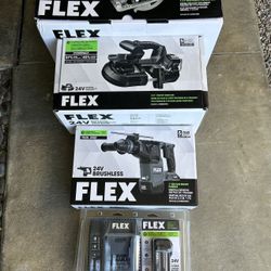 Flex 24v Tools W/ Battery 
