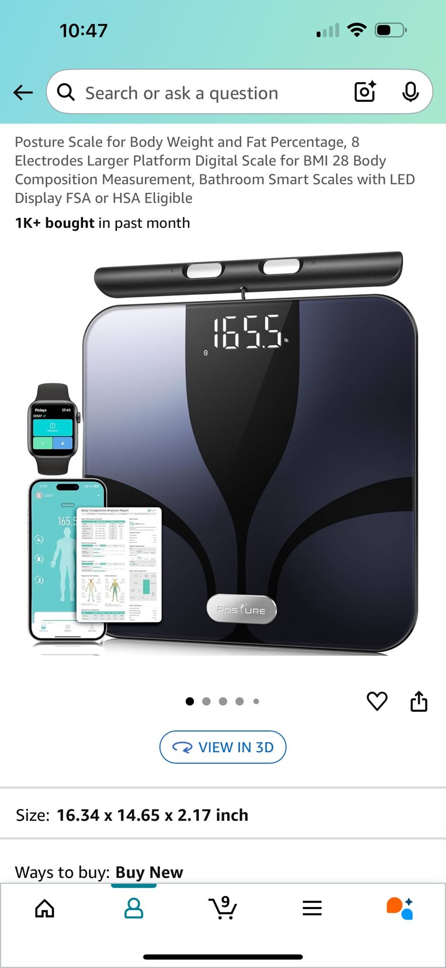 Posture Scale for Body Weight and Fat Percentage