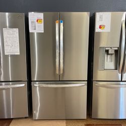 L G Stainless Steel Counter Depth French Door Refrigerator💢