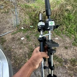 Two MANNEQUIN HEAD CLAMPS 