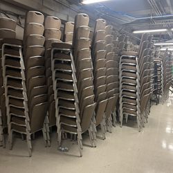 Commercial Banquet Chairs – Stackable – Set of 10 – Event / Church / Party