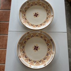 Two Ornate Plates By Bobby Flay