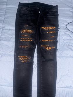 Amiri cheetah trasher size 31