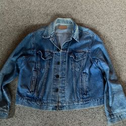 Levi Distressed  Jean Jacket, Size 50