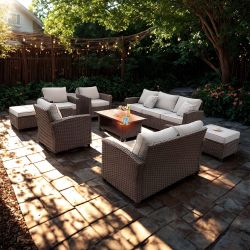 10-Seater Outdoor Patio Sectional Furniture Set
