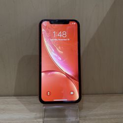 I Phone XR 256GB Coral Factory Unlocked Used Like New 