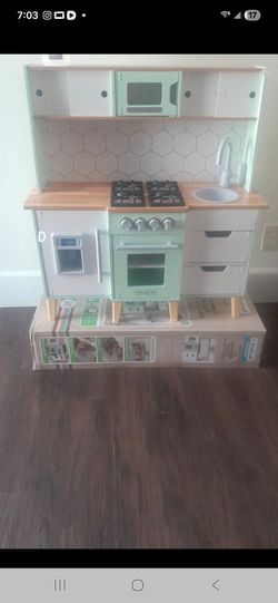 Brand new wood kids kitchen