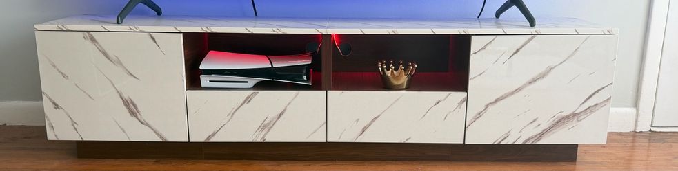 Modern tv stand with led lights for sale 80 inch