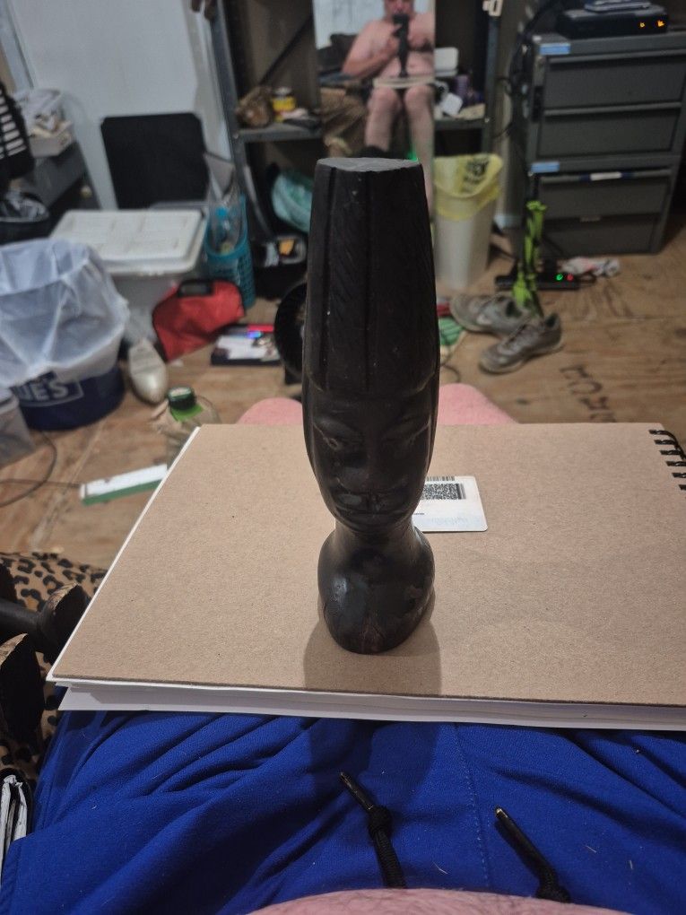 Vintage Hand Carved Fertility Statue