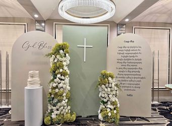 Baptism Decoration backdrop cross