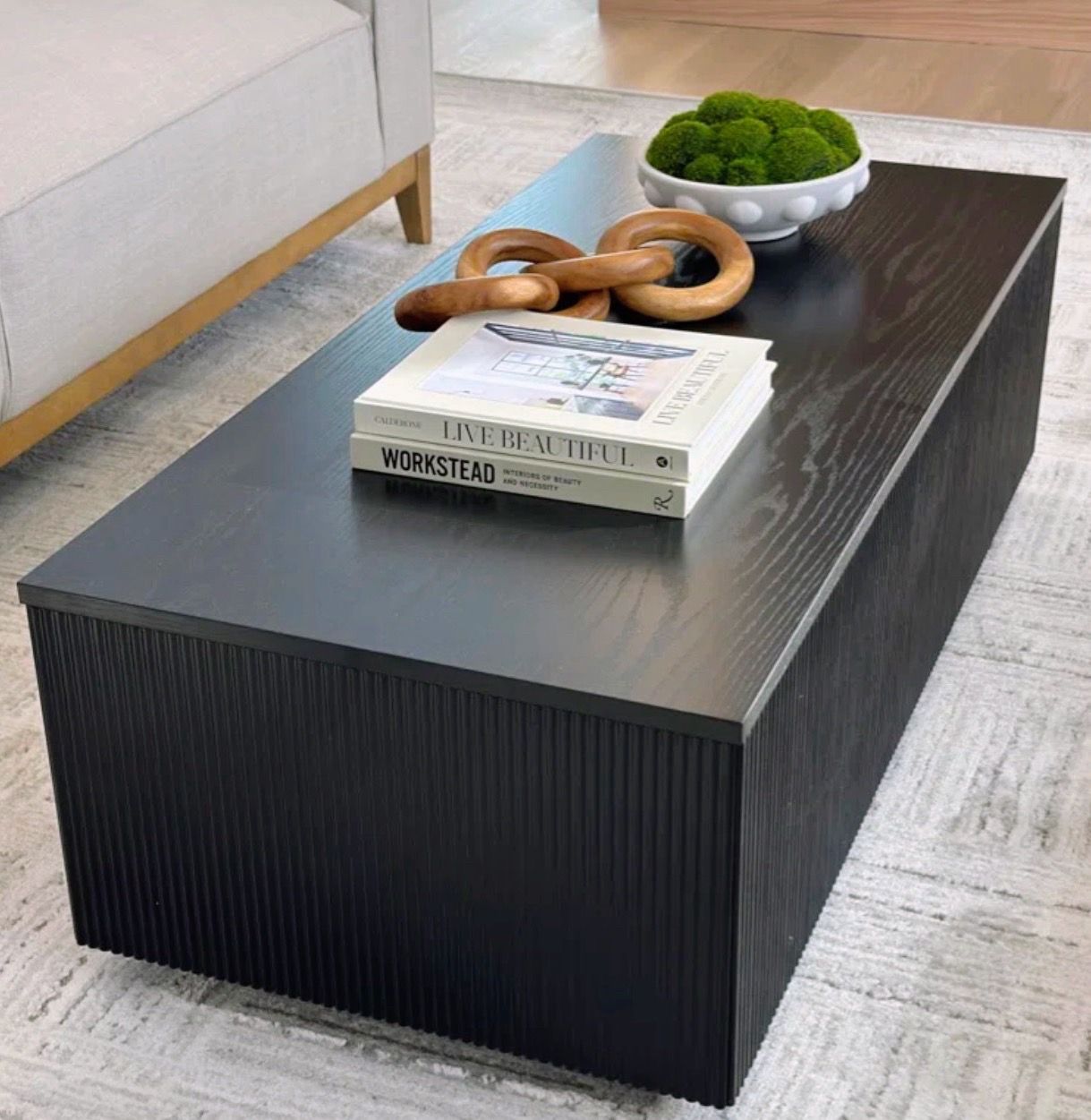 Modern Fluted Coffee Table