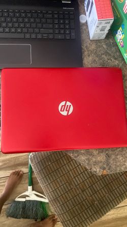 hp red lap top