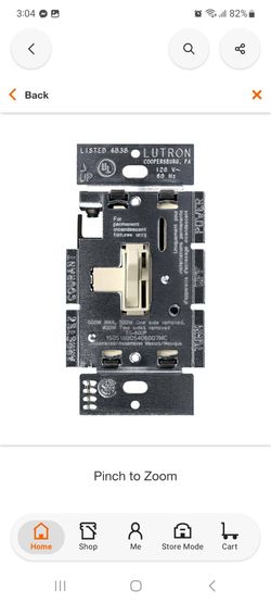 Toggler Dimmer Switch, 600-Watt Incandescent/Single-Pole, Light Almond (TG-600PR-LA)