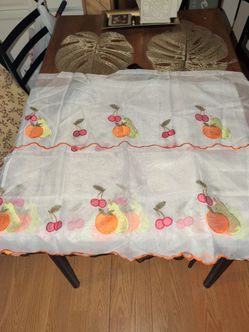 Vintage kitchen curtain