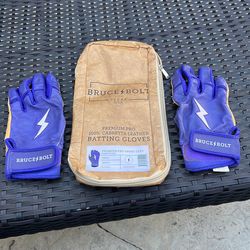 Bruce Bolt Batting Gloves -Medium