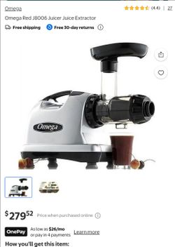 Omega J8006HDS Slow Masticating Juicer / Nutrition Center