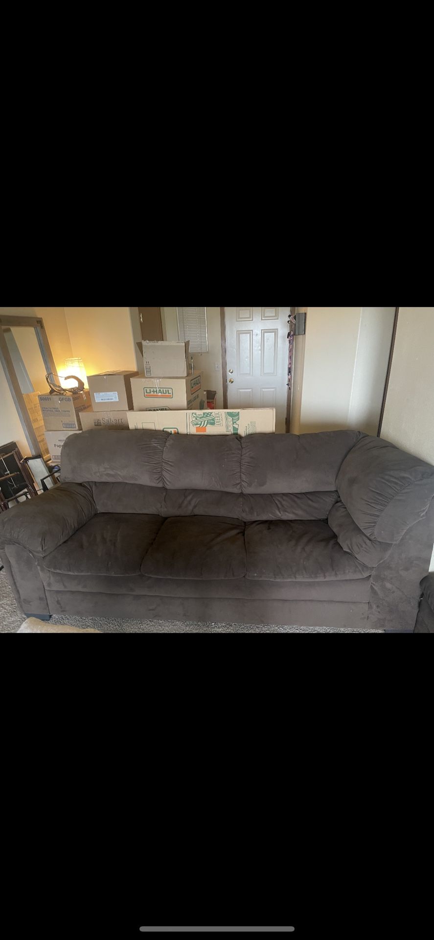 Brown Sectional couch