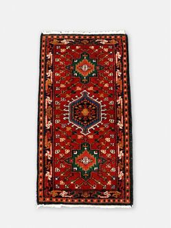 Vintage Persian Karajeh Hand-Knotted Wool Runner Rug, c.1960's - Delivery Available