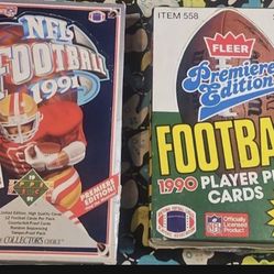1990 & 1991 Football - UPPER DECK - FLEER 2 Boxes 36 Packs Each