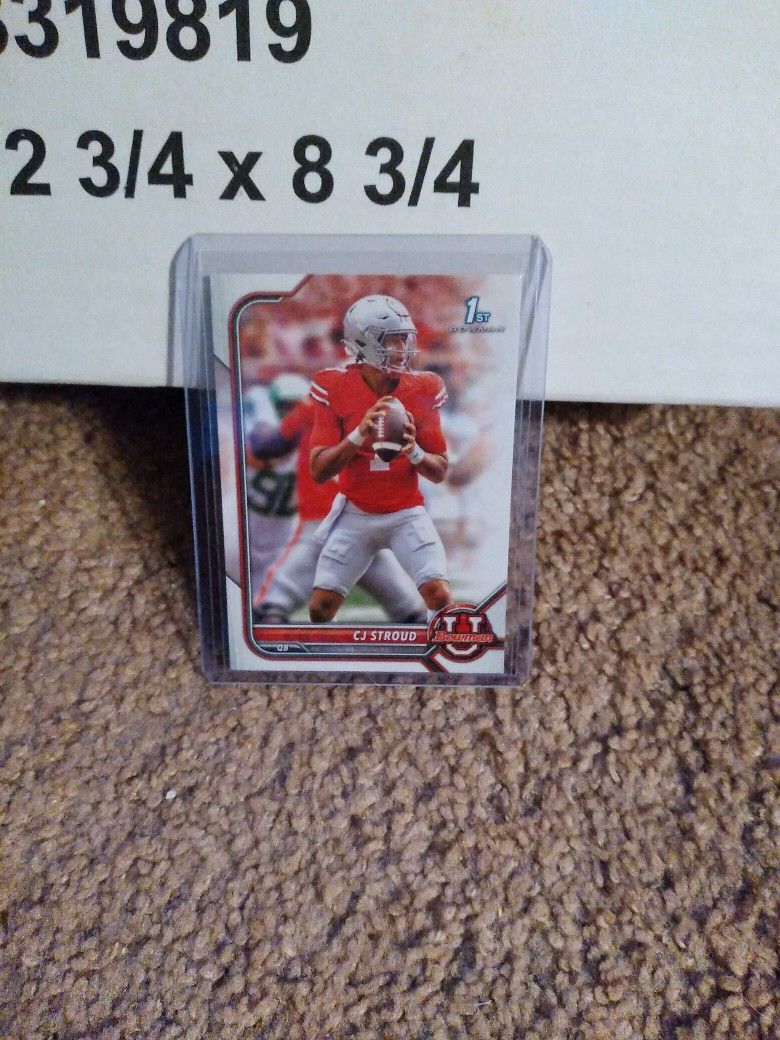 Cj Stroud Bowman Football Card.