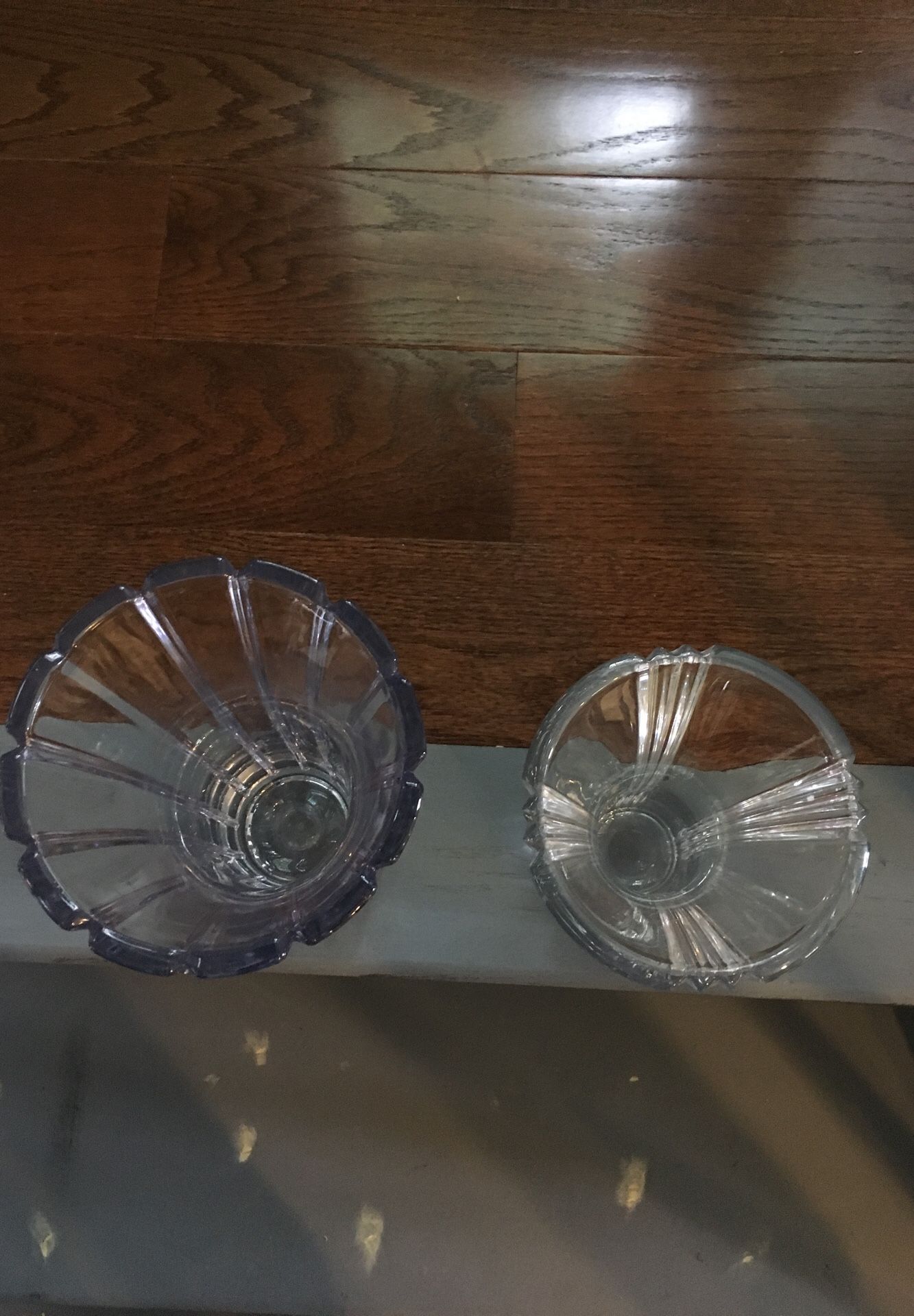 Crystal flower vases