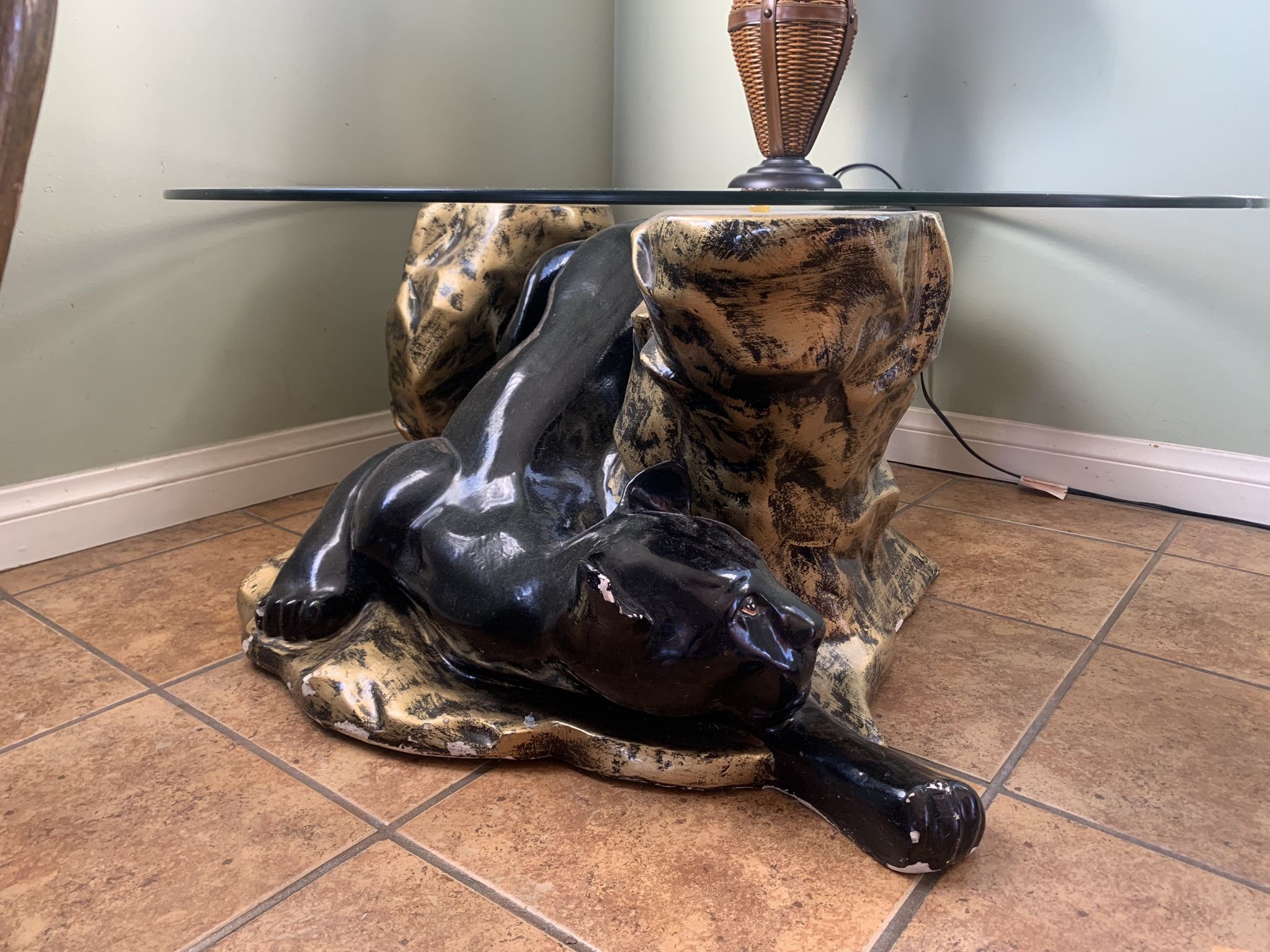 Vintage Retro Panther Coffee Table 90’s