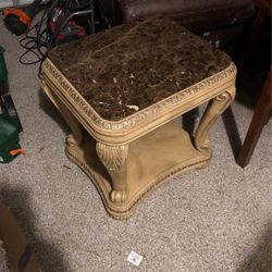 Marble end table