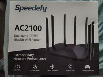 Speedefy AC2100 K7 Dual Band Gigabit WiFi Router — Used, good condition
