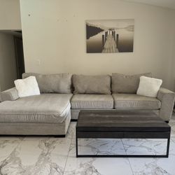 Living Spaces Sectional Sofa Couch Sala 