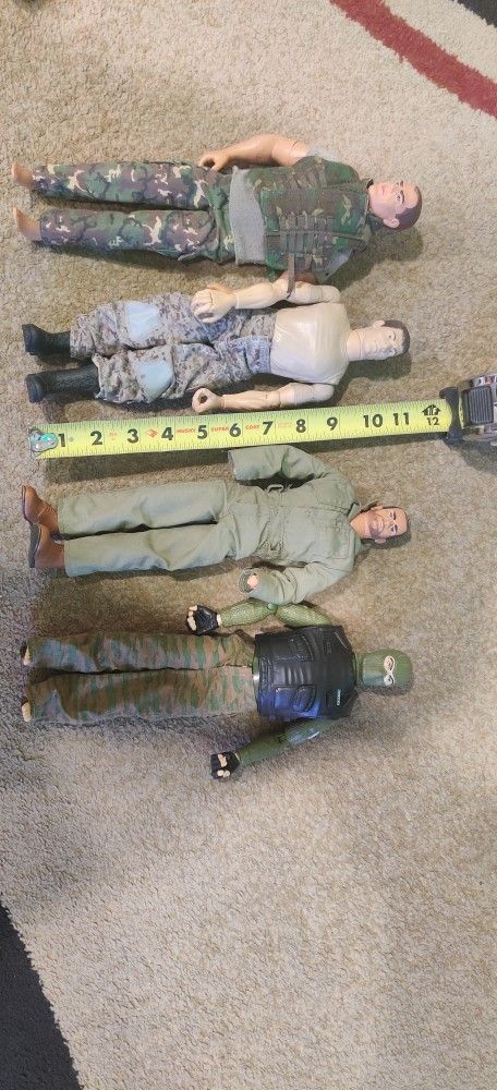 G.I. Joe Soldiers Lot Of 4 