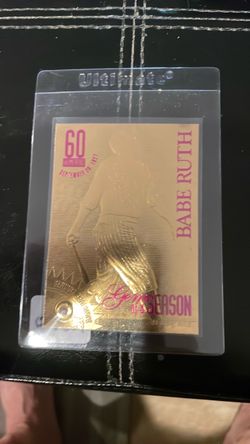 2000 Gem of a season 23KT Babe Ruth 60 home runs