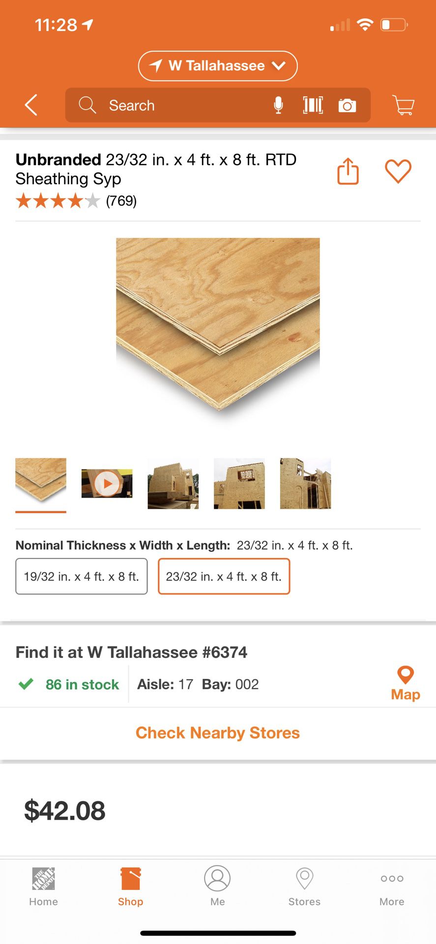 Plywood/Sheathing Plywood/ 23/32in. x 4 ft. x 8 ft