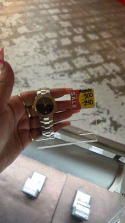 Two tone movado watch