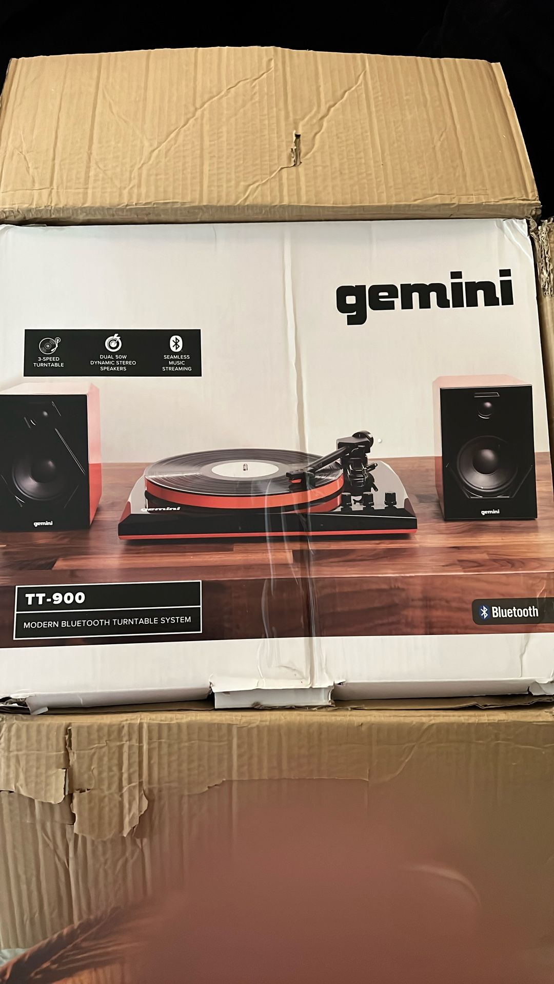 Record Player Gemini Tt-900BR