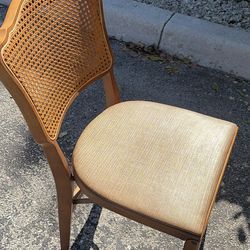 Vintage Stakmore Cane Back Folding Chair