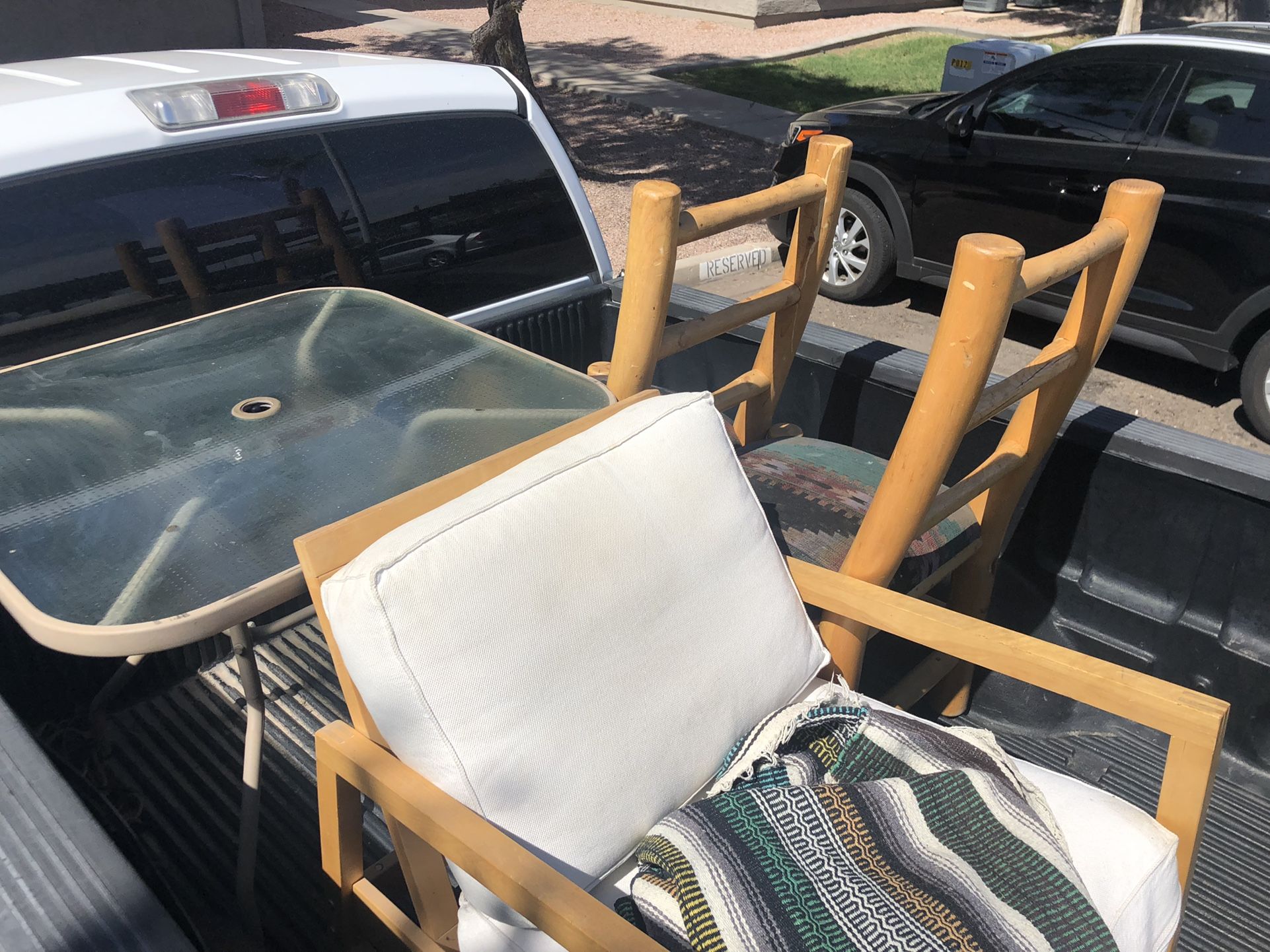 Furniture 3 CHAIRS AND A TABLE