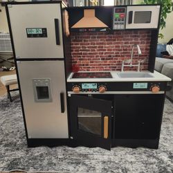 Kitchen Pretend Play Set Black