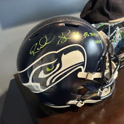 Seahawks signed helmet, Sherman