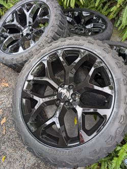 RIMS AND TIRES 24" SUBURBAN SILVERADO ESCALADE