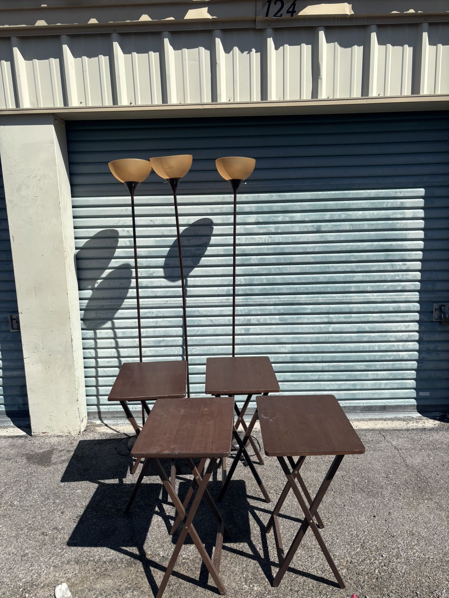 Lamps W/ Foldable Eating Trays