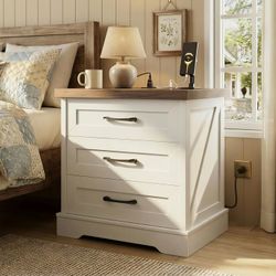 New nightstand with charging station.  Only one stand.