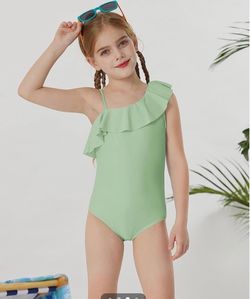 GRACE KARIN Girls One Piece Swimsuits with Mesh Skirt Bathing Suit Swimwear 10- 12 years