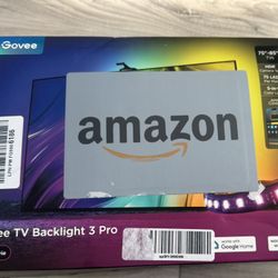 Govee TV Backlight 3 Pro with HDR Triple Camera, 16.4ft 5-in-1 RGBWWIC LED Strip Lights That Change with 75-85 Inch TVs, 75LEDs/m, Supports AI Filter,
