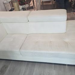 White Leather Couch