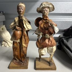 Mexican folk art paper mache figurines
