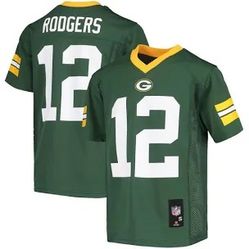 Green Bay Packers Aaron Rodgers Green Youth NFL Jersey, X-Large