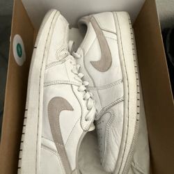 Mens Nike Air Jordan 1 Low Neutral Grey 85’ Size 10