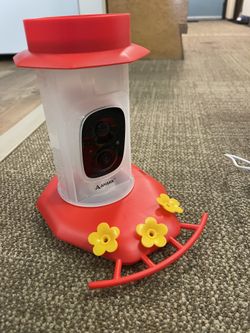 Hummingbird Feeder with Camera,1296P HD Night Vision Hummingbird Feeder with Ant Moat, Solar Bird